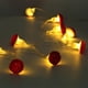 thumbnail image 4 of Cadena de luces LED con forma de hongo, 20 luces LED con forma de hongo, tira de luces LED probadas profesionalmente, 4 of 11