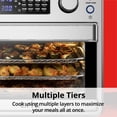thumbnail image 3 of Aria Wave Mini 17QT Air Fryer & Toaster Oven with Accessories and Rotating Rotisserie Feature - Stainless Steel, 3 of 5