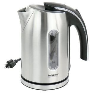  Chef'sChoice 685 Stainless Steel Deluxe Cordless Electric Tea  Kettle Featuring Auto Shut Off and Boil Dry Protection Easy Pour and  Indicator Light, 1.3-Liter, Silver: Electric Kettles: Home & Kitchen