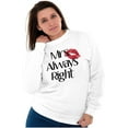 thumbnail image 5 of Funny Matching Couples His Hers Set Women Plus Size Crewneck Sweatshirt Brisco Brands 2X, 5 of 6