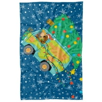 Scooby Doo! Blanket, 36'x58' Oh Christmas Tree Van Fleece Blanket