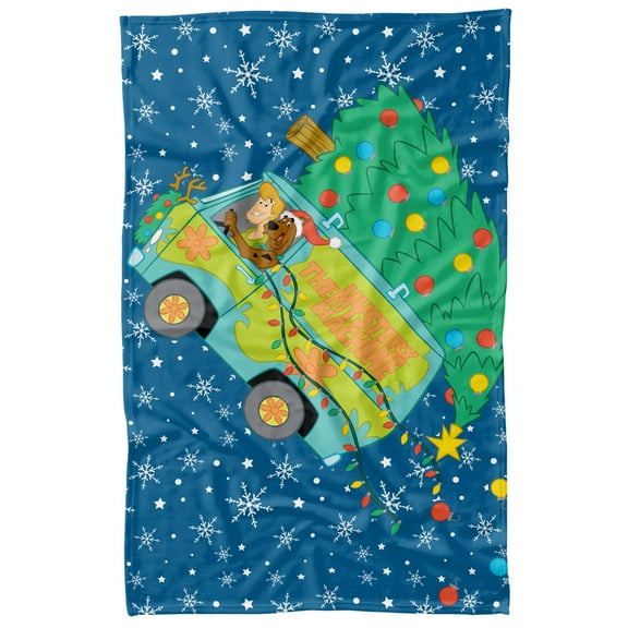 Scooby Doo! Blanket, 36'x58' Oh Christmas Tree Van Fleece Blanket