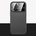 thumbnail image 1 of Jiahe Cover for iPhone 11, Slim Shockproof TPU Bumper Camera Lens Protector Case,Lightweight Anti-Scratch Carbon Fiber Hard PC Case Cover, black, 1 of 6