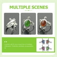 thumbnail image 2 of 4 Pcs Bague Tortue Bague Changeant de Couleur Bague d'Émotion Sensible Unisexe, 2 of 6