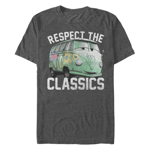 Men's Cars Fillmore Respect the Classics Van Graphic Tee Charcoal Heather 5X Large
