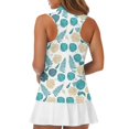 thumbnail image 5 of Whosucclay Tropical Leaf Print Golf Tank Tops for Women, Fashion Workout Tank Tops All Match Slim Golf Shirts, 5 of 8