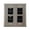 Silver, variant on Dual Gang Stainless Steel Wall Plates with Two XLR Female/Two XLR Male