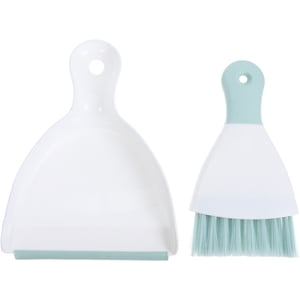 MOVTOTOP Petit balai avec jeu de dustpan Mini Salle de bain et poêle à poussière pour le bureau Sofa Pet Care Desktop Car Interior and Home Cleaning 2pcs