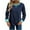 Navy, variant on Womens Fall Long Sleeve Tops Color Block Round Neck Casual Cute T Shirts Winter Clothes Basic Tees
