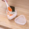 thumbnail image 2 of Bewildely Molde de bola de arroz Triangular de 2 piezas, molde antiadherente para hacer Sushi, molde de prensa hecho a mano, utensilios de cocina Bento Type3 NO3 Bewildely HA6488-00B, 2 of 6