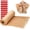 Original wood color, variant on Pink Honeycomb Wrapping Paper Wrap 15"x131' Sustainable Alternative to Bubble Wrap for Moving/Transporting/Packaging Rolls with 20 Fragile Stickers Biodegradable and Fully Recyclable…