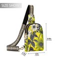 thumbnail image 2 of FORMRS Womens Crossbody Sling Bag Travel Daypack Shoulder Chest Backpack, Yellow Flowers, 2 of 7
