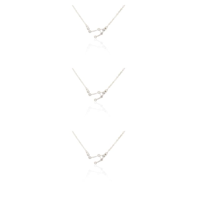 Minnieouse Ins doce signos del zodiaco constelaciones tema amistad collar diamantes de imitación DIY único elegante cómodo colgante Libra plata Type1 NO1 Minnieouse CBP222192
