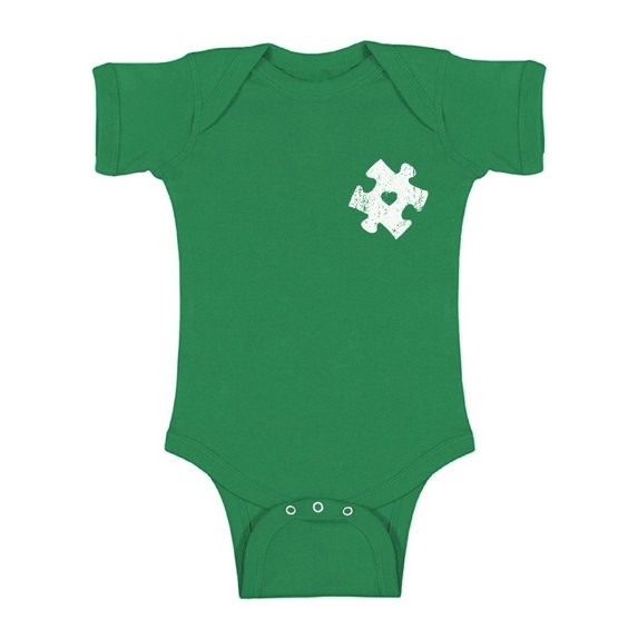 Awkward Styles Autism Puzzle Short Sleeve Bodysuit Autism Awareness Short Sleeve Baby Bodysuit Autism Puzzle Gifts for Baby Boy and Baby Girl Autism Awareness Infant Shirt Autism Baby Bodysuit