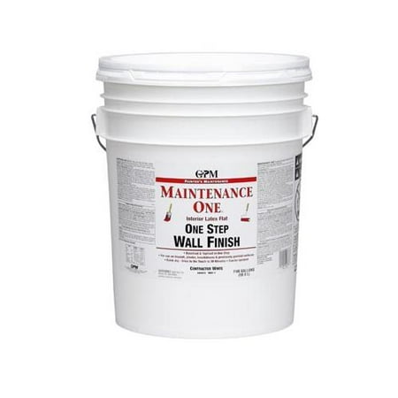True Value Mfg MOC1-5G Maintenance One 5-Gallon Contractor White Interior Latex 1 Step Wall Finish
