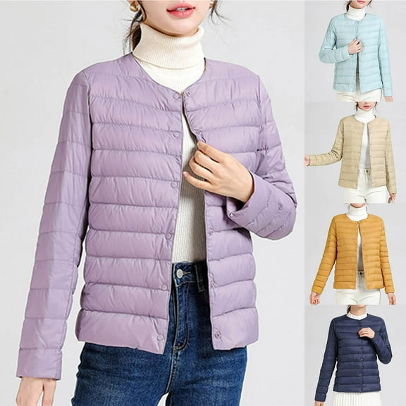 YOIAVAIOY Women's Lightweight Down Jacket Sleeveless Quilted Jackets Packable Puffer Jacket with Pockets Gold M