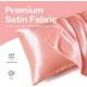 thumbnail image 4 of POWKOL - Funda de almohada de satén para cabello y piel, paquete de 2 fundas de almohada de satén de seda, tamaño estándar (juego de 2), funda de almohada sedosa con cierre tipo sobre (50,8 x 76,2, 4 of 6