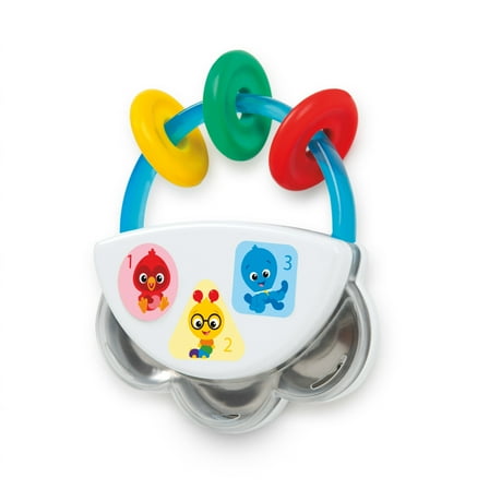 Baby Einstein Tiny Tambourine Musical Toy & Rattle, Ages 3  Months