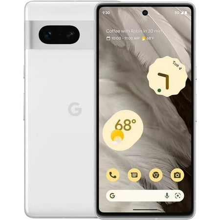 Google Pixel 7 DUAL SIM 128GB ROM + 8GB RAM (GSM | CDMA) Factory Unlocked 5G Smartphone (Snow) - International Version
