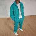 thumbnail image 2 of Kalauyu Men's Tracksuits Casual Sweatsuit 2 Piece Full Zip Sweatshirt and Sweatpants Set Athletic Jogging Suit, 2 of 7