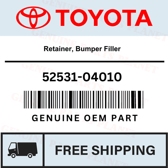 OEM GENUINE TOYOTA Tacoma 2011-2016 Retainer, Bumper Filler - 52531-04010