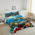 thumbnail image 3 of Erosebridal Sea Turtle Bedding Twin Comforter Set,Underwtaer World Down Comforter,Ocean Theme Decor,Reversible,Lightweight,2-Piece, 3 of 8