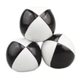 thumbnail image 4 of 3 piezas de pelotas de malabarismo para lanzar a mano, divertidos juguetes para canastas de Pascua. en blanco y negro, 4 of 9
