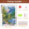 thumbnail image 3 of VOCHIC Diamond Art Painting Kits, Mountain Landscape Diamond Art Kits for Adults, DIY 5D Full Round Drills Embroidery Pictures Arts Craft for Gift Home Wall Decor (12 X 16 inch), 3 of 6