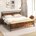 thumbnail image 6 of Costway King Size Bed Frame with Wooden Headboard and Footboard Under-Bed Storage, 6 of 11