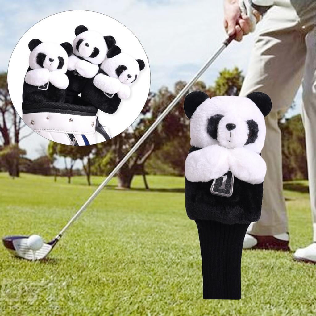 harayaa Baosity Golf Club Head Cover Panda Shaped Protective Driver Animal Headcover for