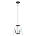 thumbnail image 4 of Lighting Fixtures Soiree Four Candle Lights Pendant With Clear Glass - Black Finish,Table Lamps, 4 of 5