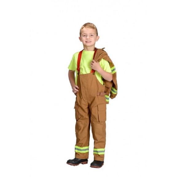 The Costume Center Tan Fire Fighter Suit Halloween Costume (ages 6-8)