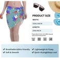 thumbnail image 5 of Women Filipino Flag Stars Sun Pattern Sarong Coverups Chiffon Short Swimsuit Wrap Skirt Beach Bikini Tie Cover Up Wraps, 5 of 7