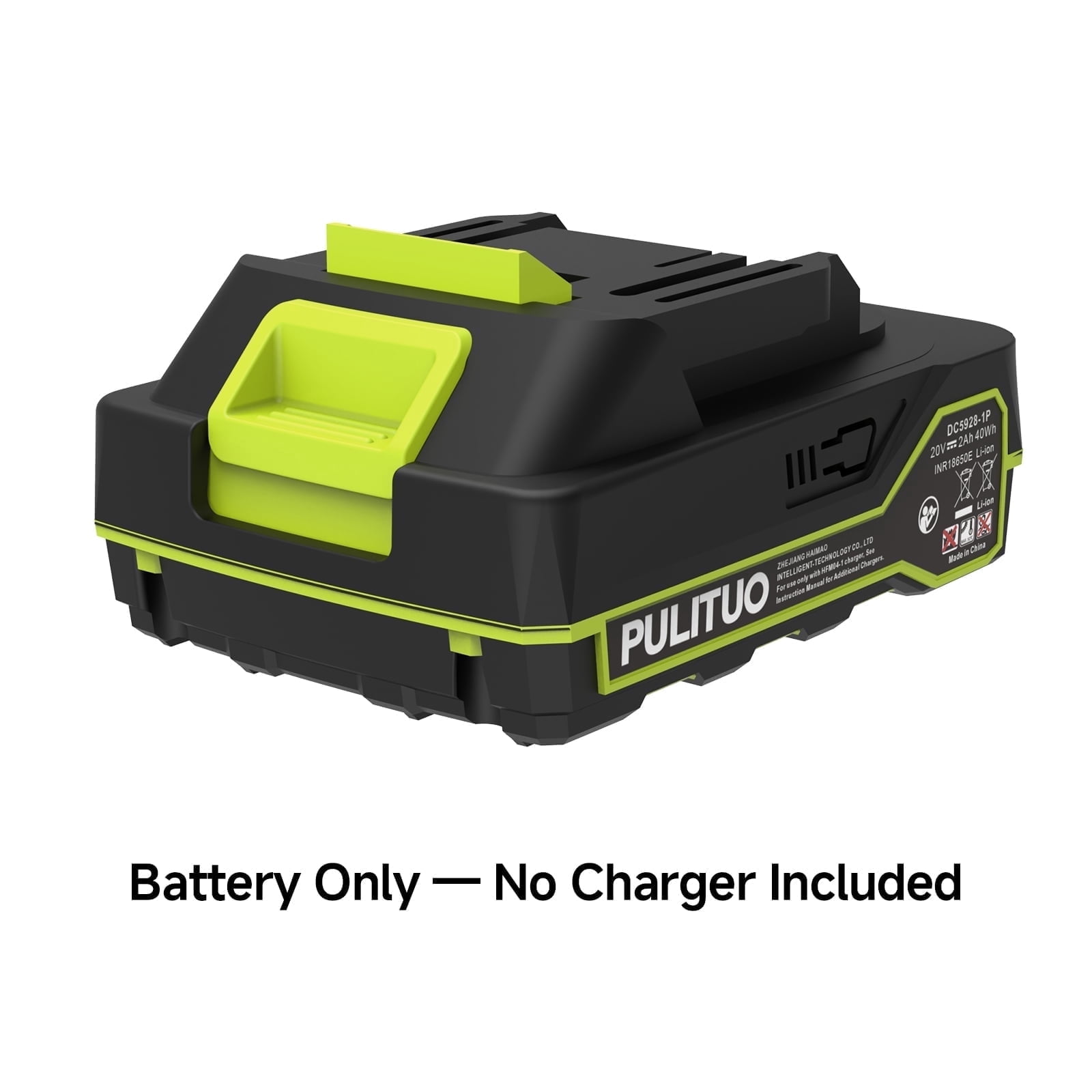 Pulituo 20V 1.5Ah Lithium-Ion Battery Replacement, OEM Aftermarket Battery for Pulituo 20V Cordless Leaf Blower, with Circuit Protection - 1 pack