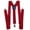 Wine Red, variant on UDIYO Men Suspender Elastic Adjustable Y Back Metal Clip Slim Clothing Accessories High Tensile Solid Color Unisex Male Female Suspender for Daily Life