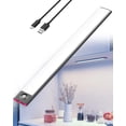 thumbnail image 1 of Tira de luz LED para cocina recargable por USB, 3600 mAh, 40 cm, regulable, con sensor de movimiento, luz LED para gabinete con batería recargable, funcionamiento inalámbrico, luz con sensor PIR para, 1 of 5