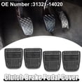 thumbnail image 2 of Unique Bargains 4 Pcs Anti-Slip Clutch Brake Pedal Cover Car Pedal Cover Fit for Toyota 4Runner 1984-2001 Black, 2 of 6