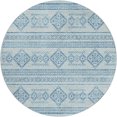 thumbnail image 2 of Addison Rugs Dream Shag Premium Machine Washable Transitional Tribal, Diamond Blue Round Rug, 8' x 8', 2 of 8