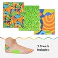 thumbnail image 4 of ZenToes Moleskin Blister Prevention Sheets to Protect feet, Toes & Heels from Rubbing Shoes, Cotton, 3 Sheets (Motion Mosaic), 4 of 7