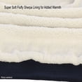 thumbnail image 4 of Gioberti Mens Sherpa Lined Full Zip Fleece Contrast Hoodie Jacket, 4 of 5