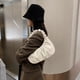 thumbnail image 5 of Bolso Mujer Cuero Pu Plisado Color Sólido Versátil Casual 3 Piezas 6072 Beige, 5 of 9