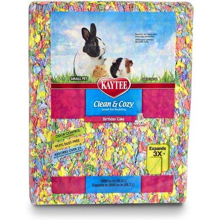 Kaytee Clean and Cozy Small Pet Bedding Birthday Cake 49.2 liters Pack of 4