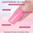 thumbnail image 3 of 24Pcs Almond French False Nails Short Aurora Cat Eye Press on Nails Dark Blue Glitter Fake Nails Acrylic Full Cover Glue on Nails Oval Artificial Stic, 3 of 5