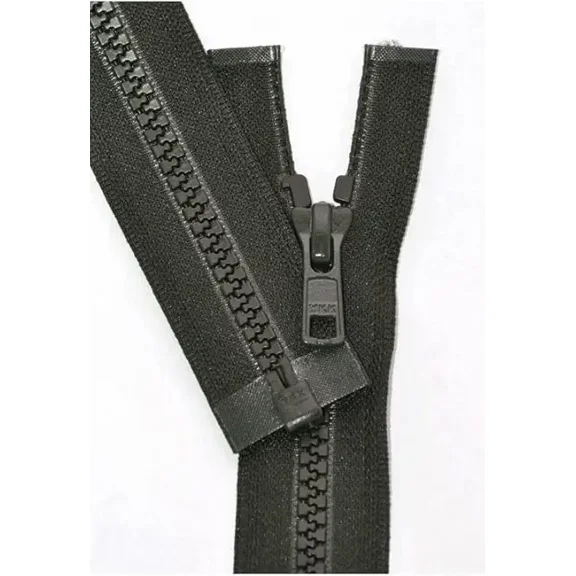 YKK Vislon Zipper, 5 Molded Plastic Separating Bottom - Medium Weight (Select Color and Length) (077 Dark Olive, Length 27 inches)