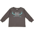 thumbnail image 3 of Inktastic Big Brother, Deer Antlers, Arrow - Blue Gray Boys Long Sleeve Toddler T-Shirt, 3 of 5