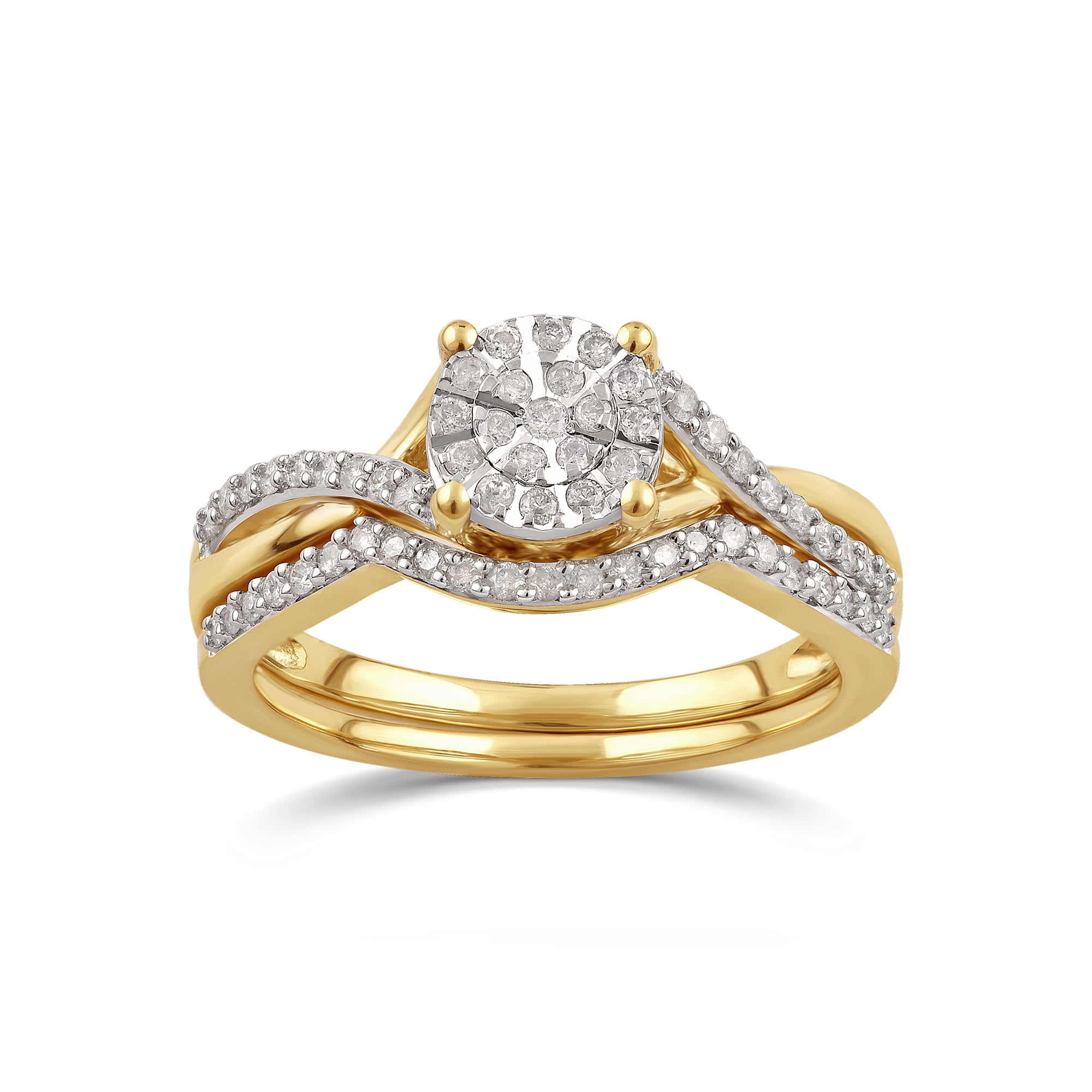Arista 1/3 Carat T.W Diamond 10K Yellow Gold Composite