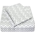 thumbnail image 1 of Juego de sábanas Sweet Home Collection Twin Chevron gris, 1 of 1