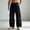 Black, variant on Mens Wide Leg Cargo Pants Sevevn Black Drawstring Elastic Waist Curved Seam Patch Pockets Side Pockets Baggy Woven Trousers for Streetwear Casual Daily Wear