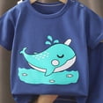 thumbnail image 4 of HCNTES Toddler Baby Boy Summer Clothes Set Short Sleeves T-Shirt Tops + Shorts Cute Outfits Set Kid Shorts Girls For 2t 3t 4t 5t 6t 7t (C01-Blue,6-12 Months), 4 of 4