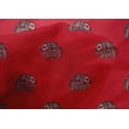 thumbnail image 4 of oneOone Cotton Silk Fabric Elephant Block Printed Fabric 1 Yard 42 Inch Wide, 4 of 4